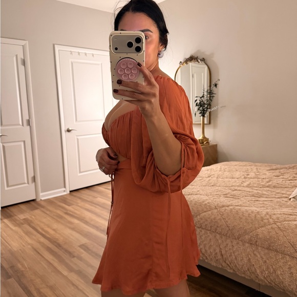 Rust Orange Dress - Picture 3 of 6